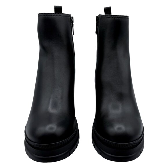 Brand New Prada Montana Lug Sole Vitello Leather mini Platform Combat Boots - Picture 6 of 12